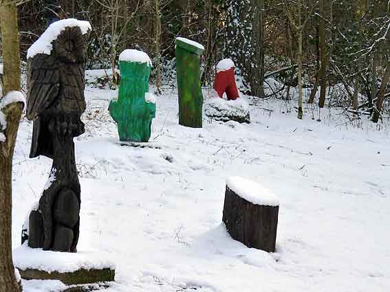 Linke Seite des Parks, vom Eingang aus gesehen