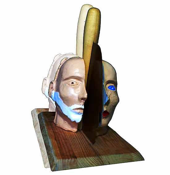 "Tête à tête", height 40 cm