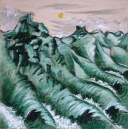 "Wave Mountains V", 100 * 100 cm, 